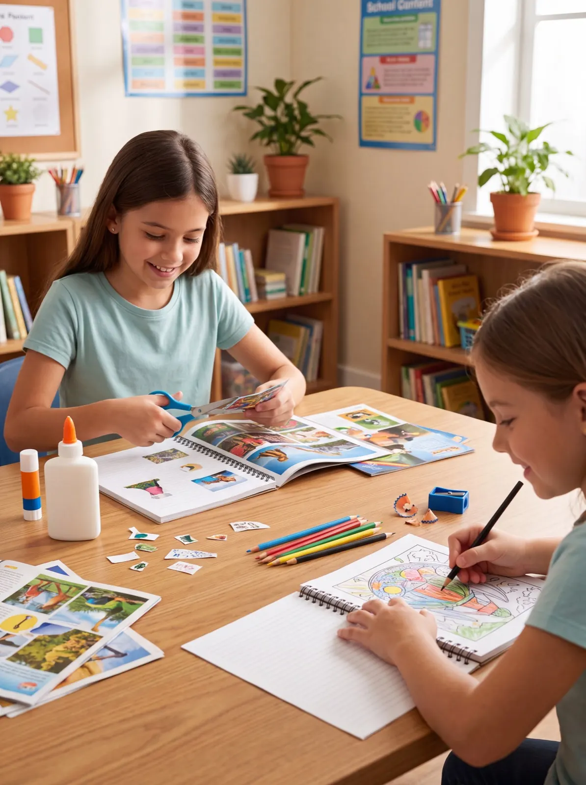 Kit de materiais escolares para Ensino Fundamental